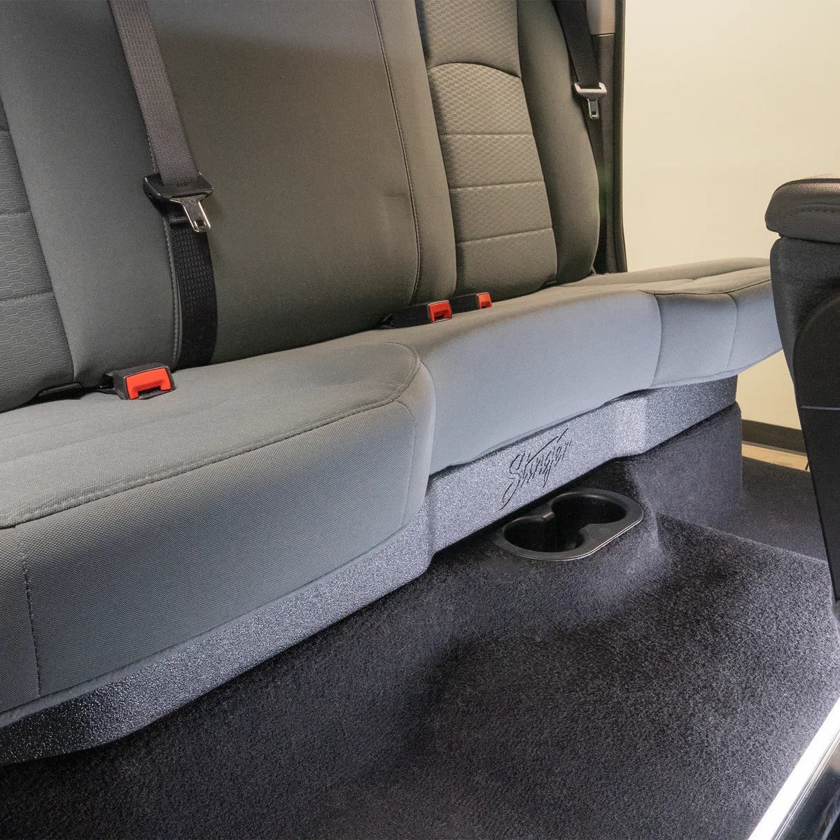 Audio Control TXRM02D10 RAM Truck (2002-2025) Under Seat Dual 10" Loaded Subwoofer Enclosure