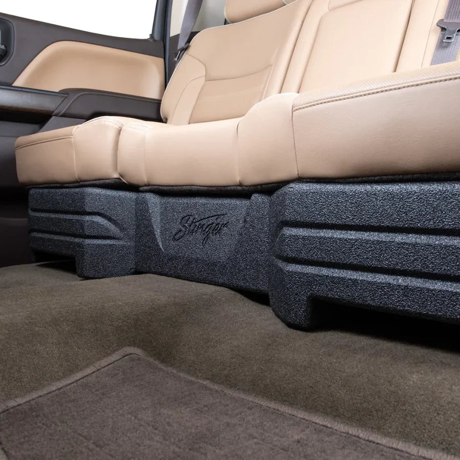 Audio Control TXGM14D10 Chevy Silverado/GMC Sierra (2014-18) Under Seat Dual 10" Loaded Subwoofer Enclosure